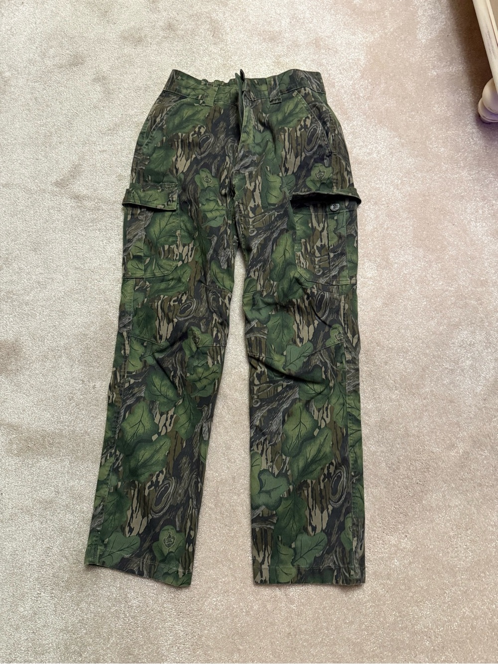 Full foliage mossy oak cotton mill pants